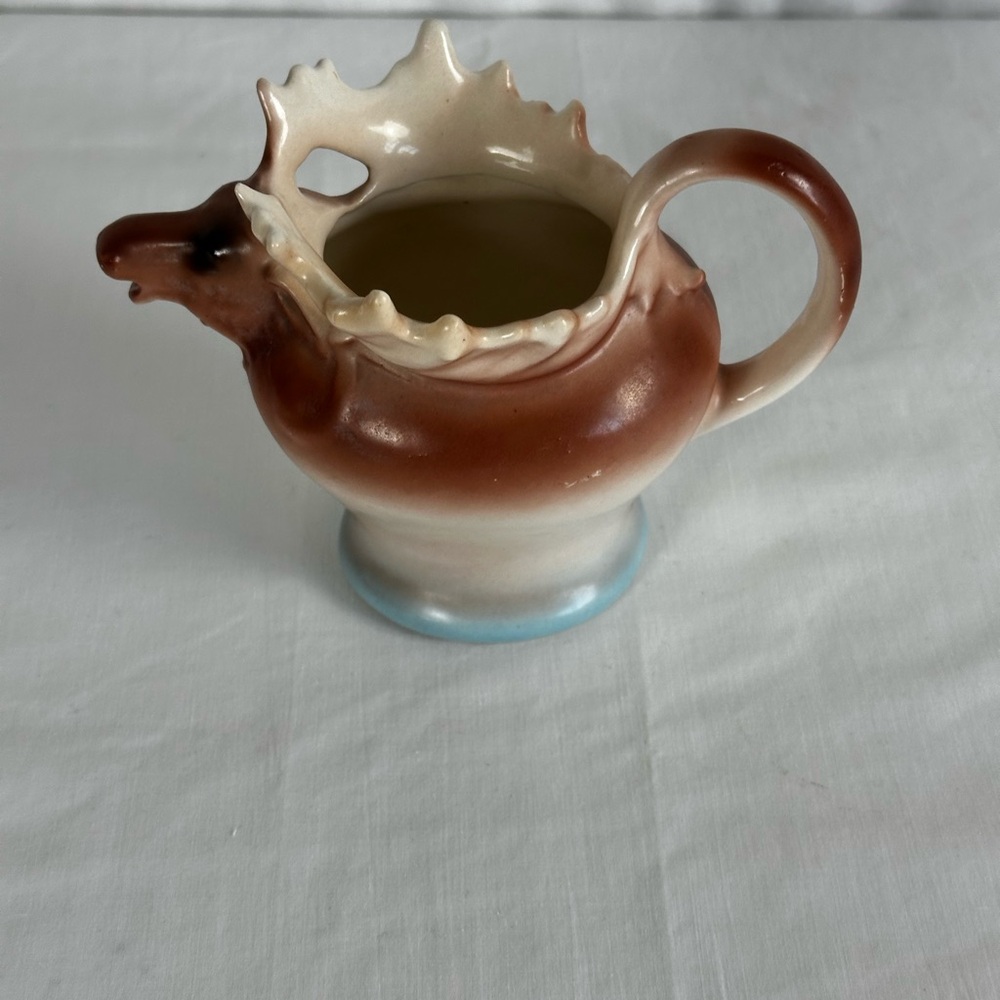 Vintage Czechoslovakia Elk Ceramic Creamer Hand painted - Picture 14 of 15